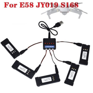 3.7V 500mAH Lipo Battery + 5-IN-1 Charger