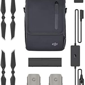 DJI Mavic 2 Pro/Mavic 2 Zoom Fly More Kit – Includes 2 Intelligent Flight Battery for Longer Flight, Multiple Charger, Car Charger, Low-Noise Propellers and 1 Carrying Shoulder Bag