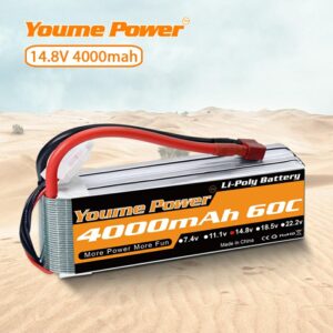 YOUME 4s Lipo 14.8V 4000mah RC battery